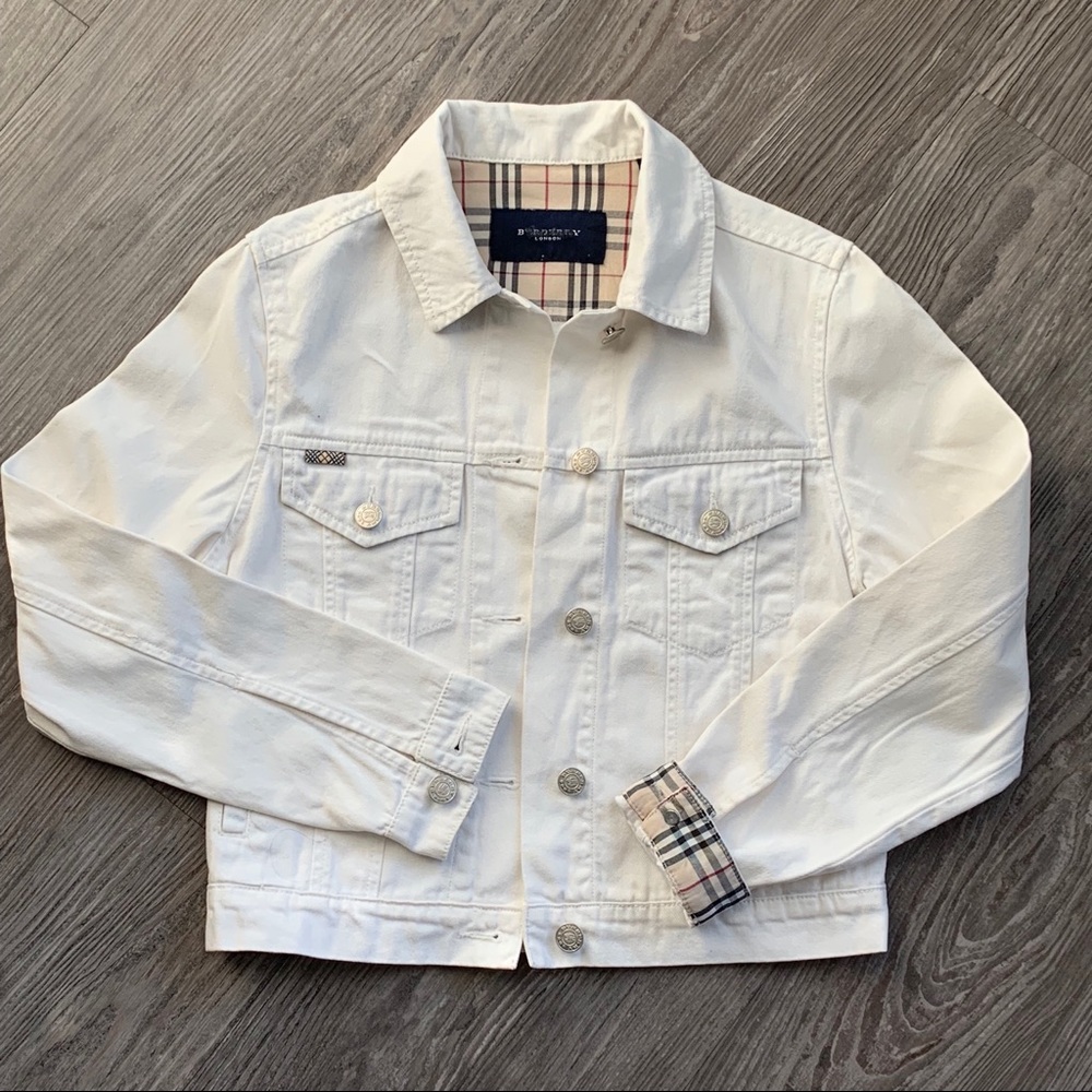 Burberry White Jean jacket